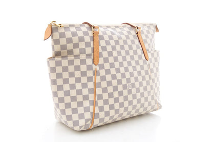 Louis Vuitton White Damier Azur Totally Handbag