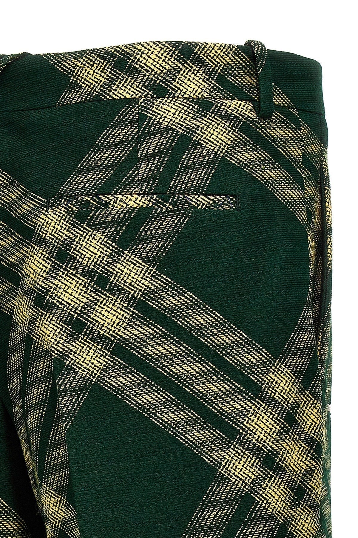 Burberry Men Check Wool Pants