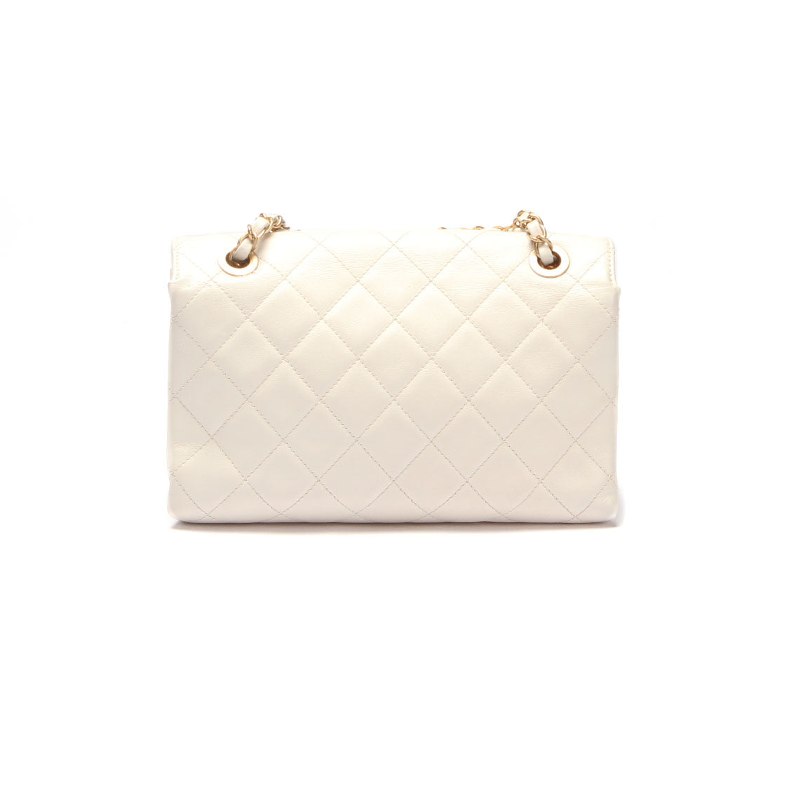 Chanel Quilted Leather Enchained Flap Bag Leather Shoulder Bag in Excellent condition