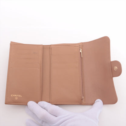 Chanel Matrasse  Wallet Beige G