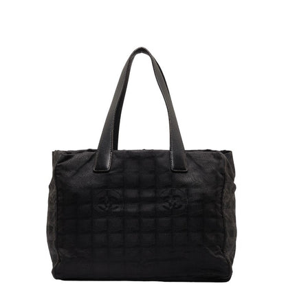 Chanel New Loveel Line Handbag Handbags Black Linen Leather  Chanel