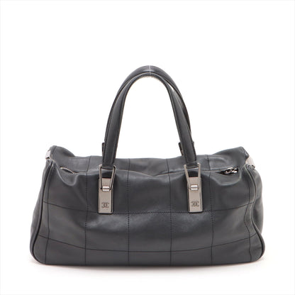 Chanel Chocolate Bar  HandBag Black Silver G  7th