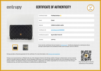 Wallet on Chain Lambskin Leather Bag