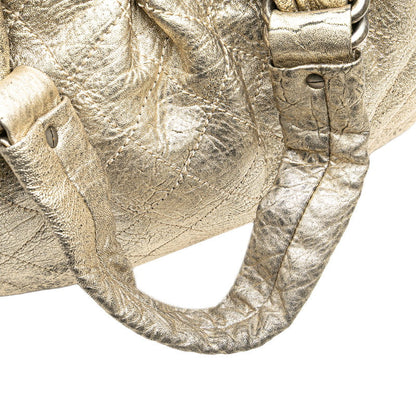 Chanel Coco Mark Matelasse Wild Stitch Leather Boston Bag