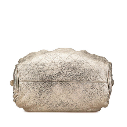 Chanel Coco Mark Matelasse Wild Stitch Leather Boston Bag