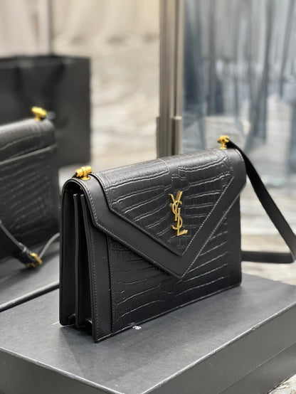 Yves Saint Laurent Gaby Satchel Bag In Black