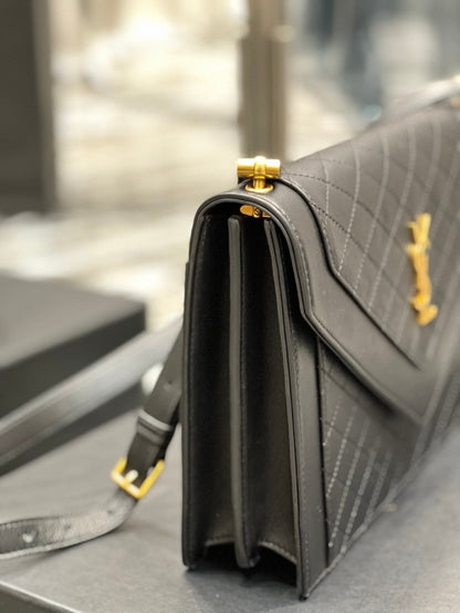 Yves Saint Laurent Gaby Satchel Bag In Black