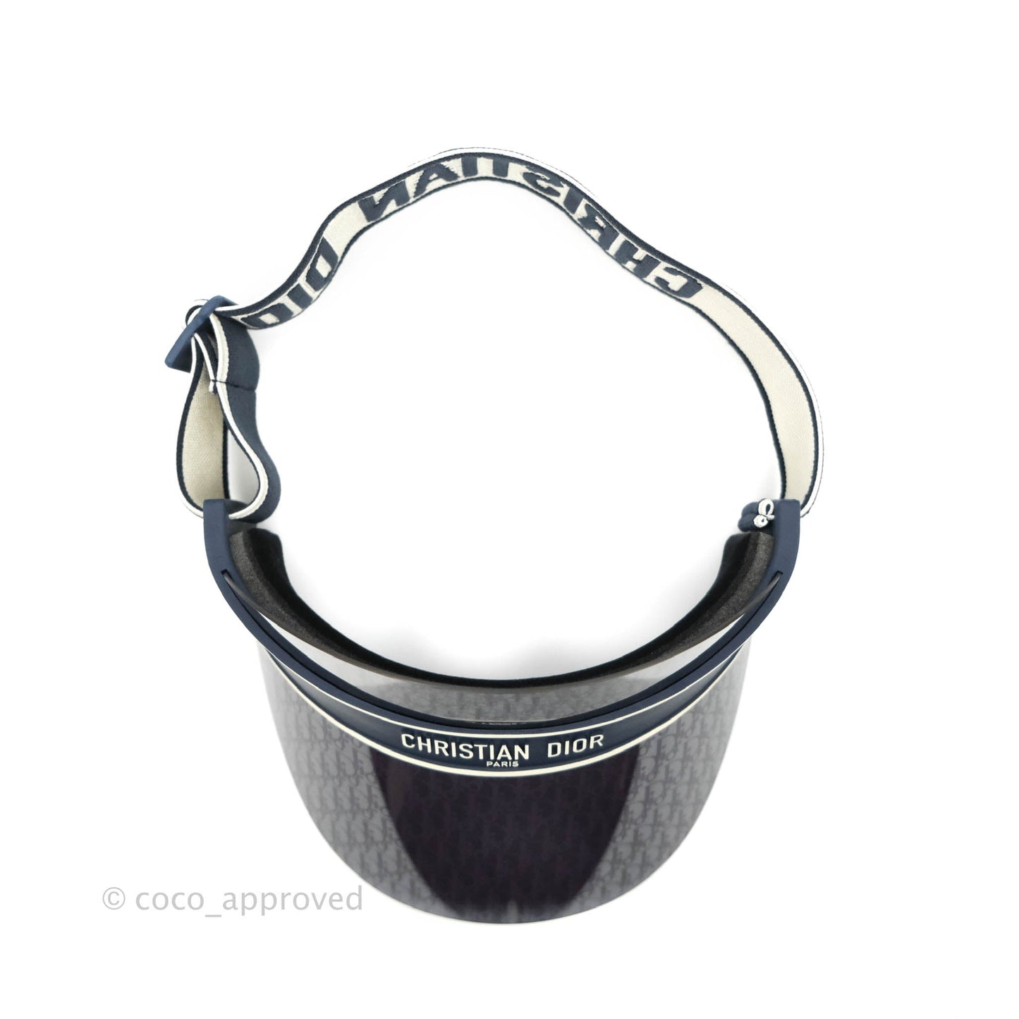 Christian Dior Diorclub V1U Dior Blue Oblique Visor