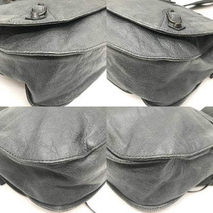 Balenciaga Leather Classic Neo Folk Shoulder Bag 285346