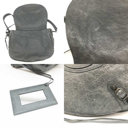 Balenciaga Leather Classic Neo Folk Shoulder Bag 285346