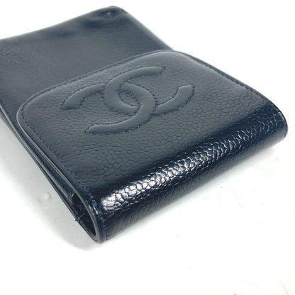 CHANEL Cigarette case A13511 Caviar skin black CC COCO Mark logo