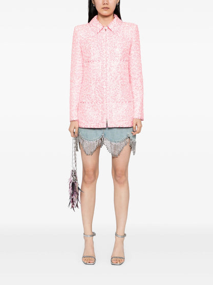 Fluorescent Pink Textured Jacket