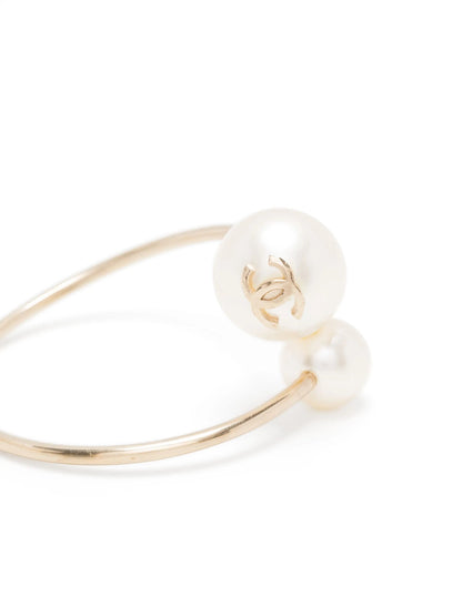 Double Faux Pearl Bangle