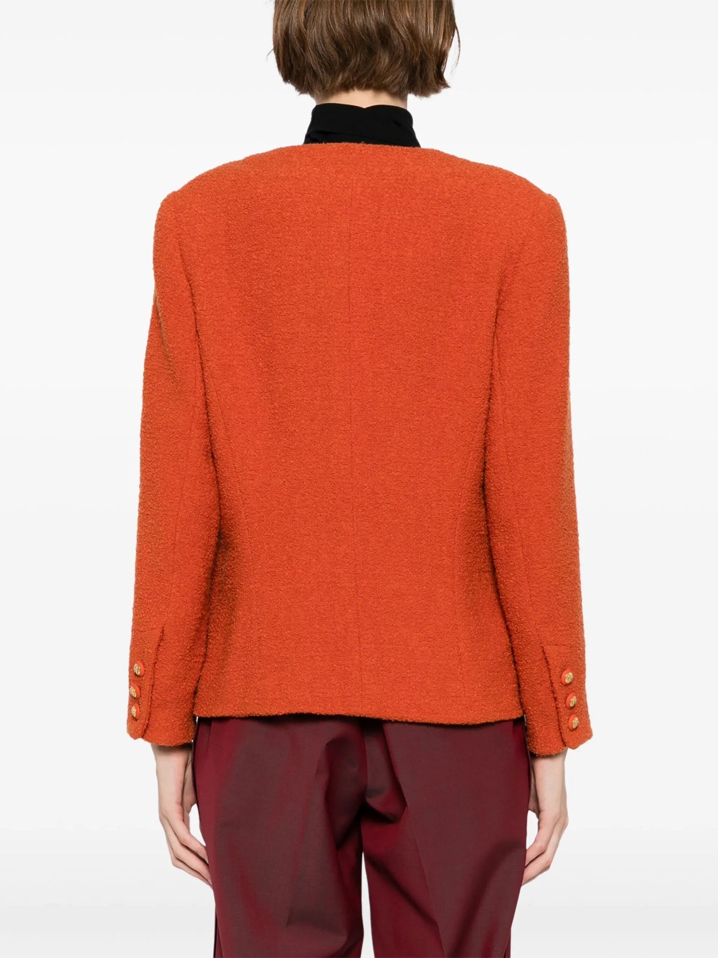 Orange Tweed Blazer