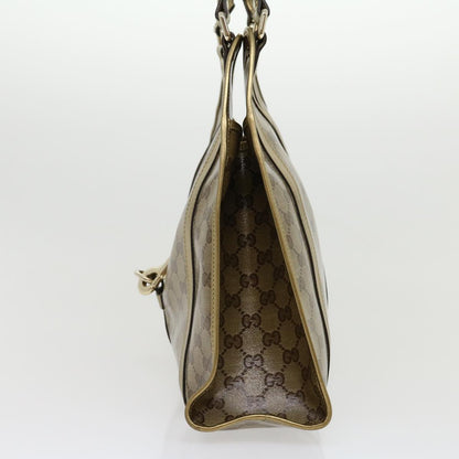 GUCCI GG Canvas Shoulder Bag Coated Canvas Beige Gold  30355