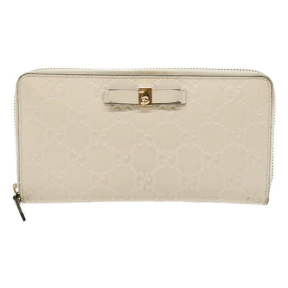 GUCCI GG Canvas ssima Long Wallet White  30393