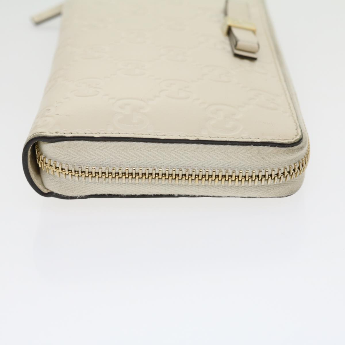 GUCCI GG Canvas ssima Long Wallet White  30393