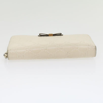 GUCCI GG Canvas ssima Long Wallet White  30393