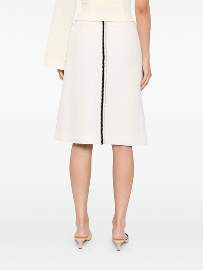 Cream Tweed Skirt