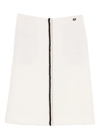 Cream Tweed Skirt