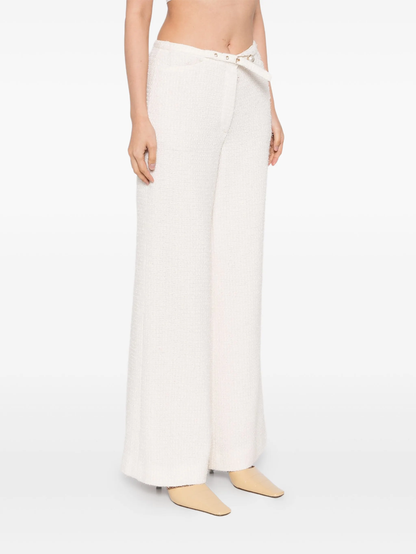 Cream Tweed Trousers