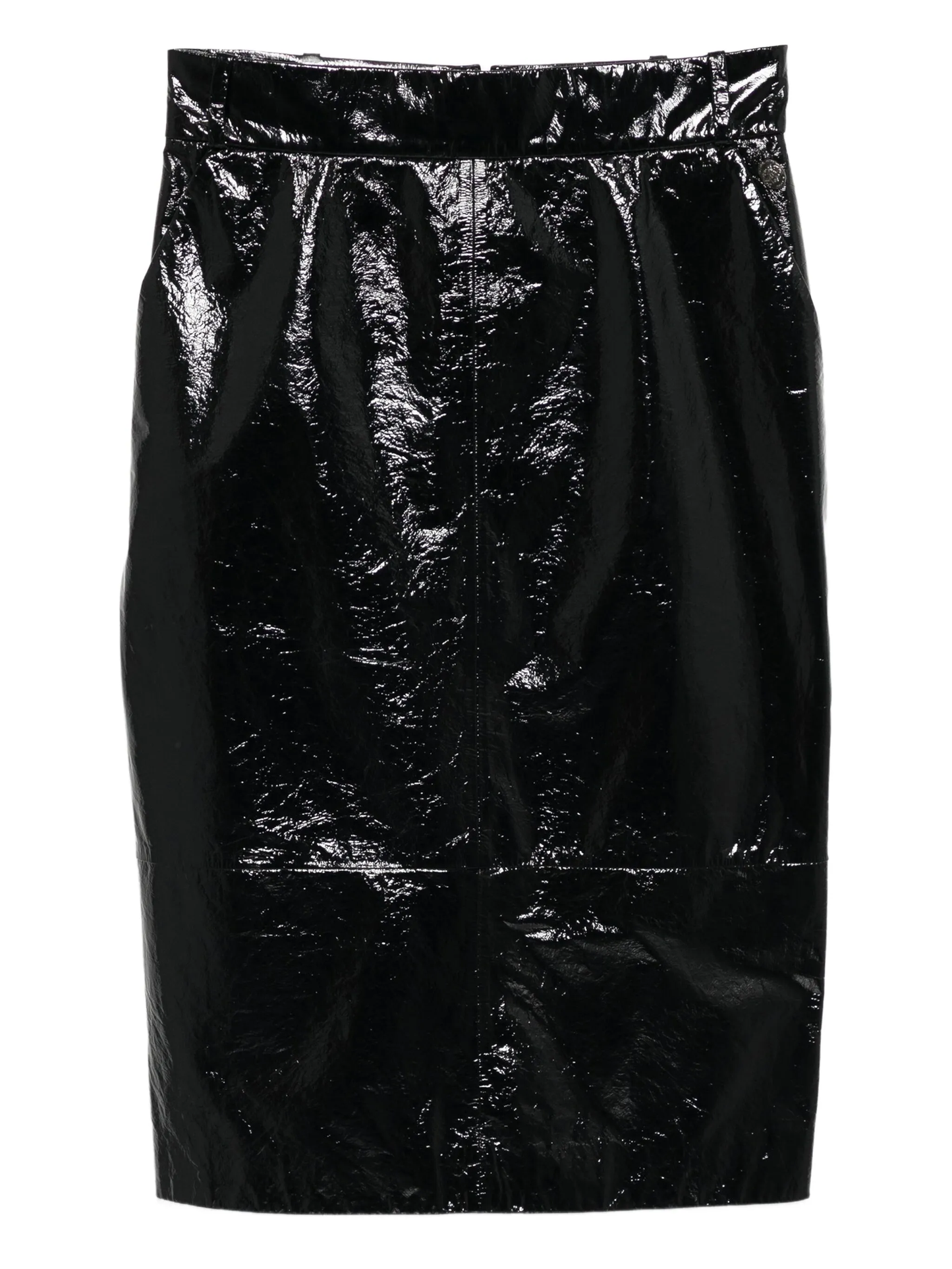 Black Patent Leather Skirt