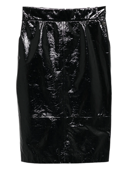 Black Patent Leather Skirt
