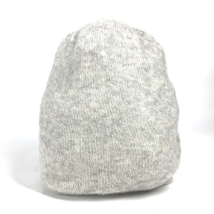 CHANEL Knit hat Cashmere, Silk gray 17B CC COCO Mark
