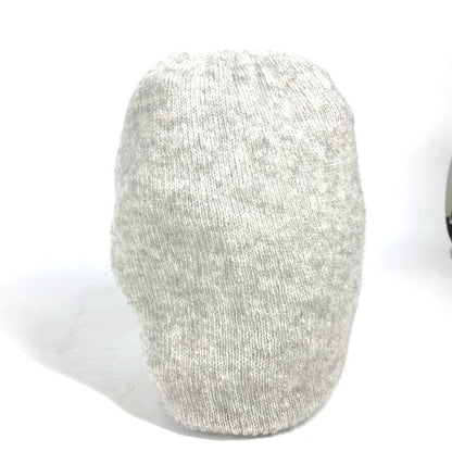 CHANEL Knit hat Cashmere, Silk gray 17B CC COCO Mark