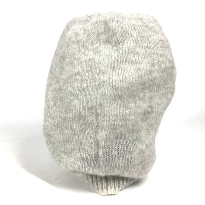 CHANEL Knit hat Cashmere, Silk gray 17B CC COCO Mark