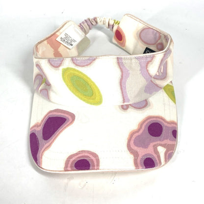 CHANEL Sun visor cotton pink All-over logo