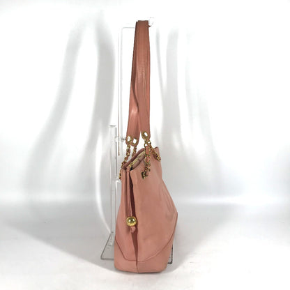 CHANEL Tote Bag leather pink Shoulder Bag CC COCO Mark Women Used