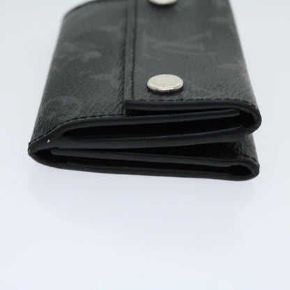 LOUIS VUITTON Monogram Eclipse Discovery compact wallet Wallet M67630 Auth 30813