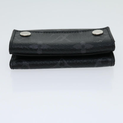 LOUIS VUITTON Monogram Eclipse Discovery compact wallet Wallet M67630 Auth 30813
