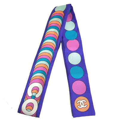 CHANEL scarf silk multicolor COCO Mark COCO Women Used