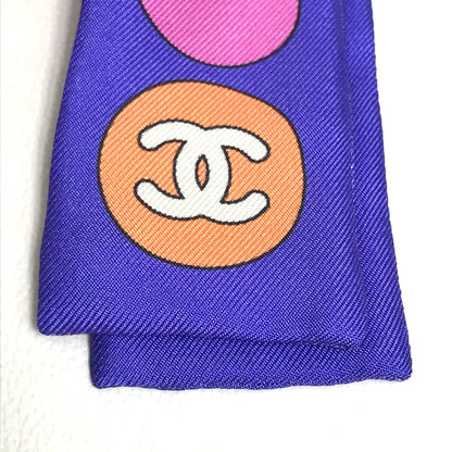 CHANEL scarf silk multicolor COCO Mark COCO Women Used