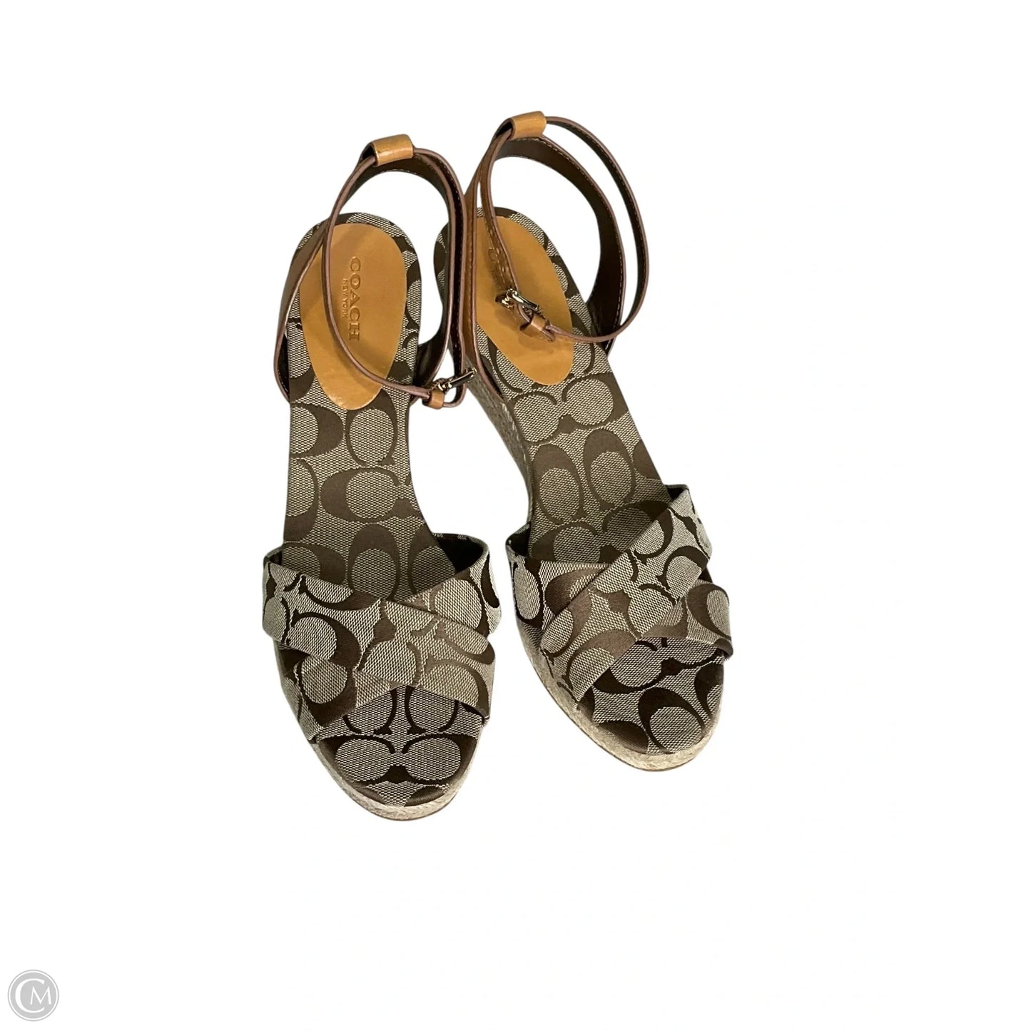 Shoes Designer By Coach In Tan, Size: