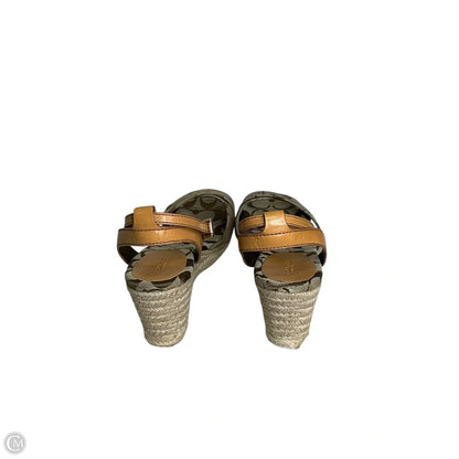 Shoes Designer By Coach In Tan, Size:
