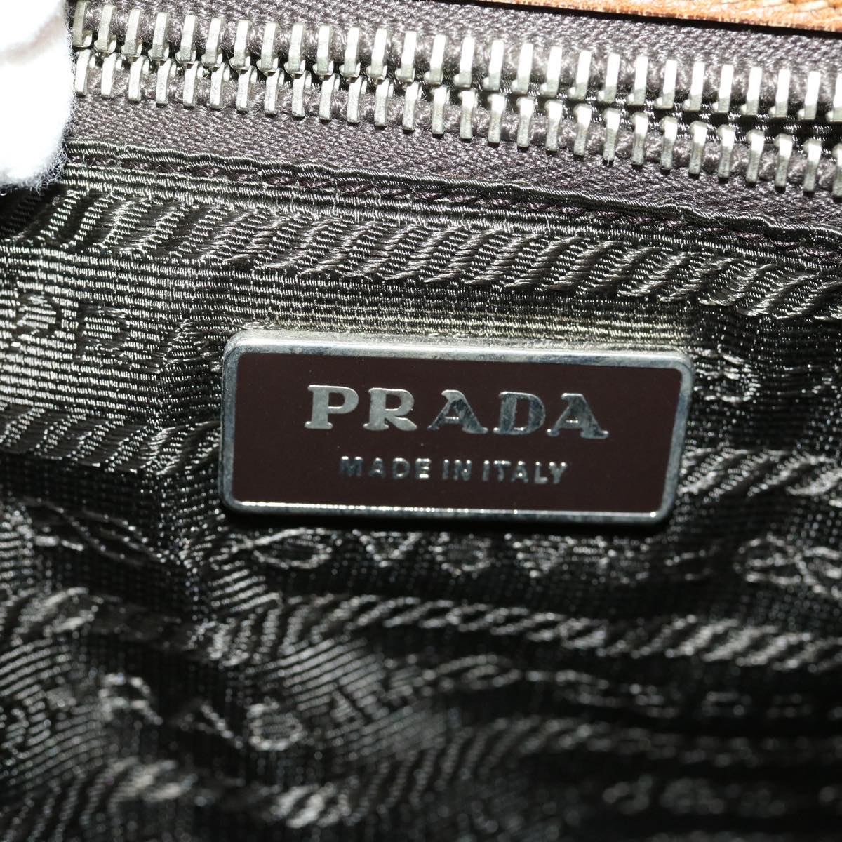 Prada Shoulder Bag Nylon Khaki  30980