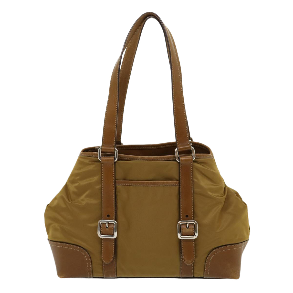 Prada Shoulder Bag Nylon Khaki  30980