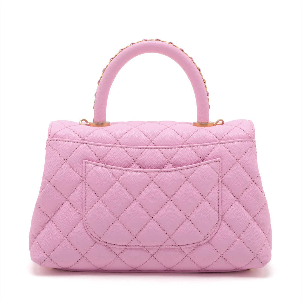 Chanel Coco Handle 24 XS Caviar S 2WAY Handbag Pink Gold  A92990