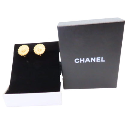 Chanel 1997 Autumn CC Flower Earrings