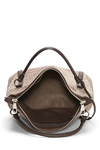 Louis Vuitton,  Brown Monogram Suede Antheia Ixia PM, Grey