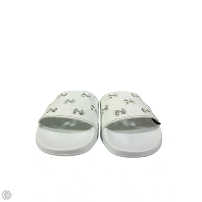 Sandals Luxury Designer By Gucci In White, Size: 7