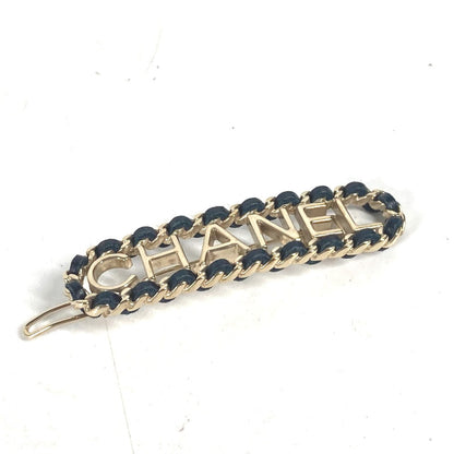 CHANEL Valletta metal gold logo Chain