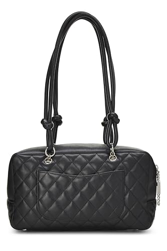 Chanel,  Black Calfskin Cambon Ligne Bowler, Black