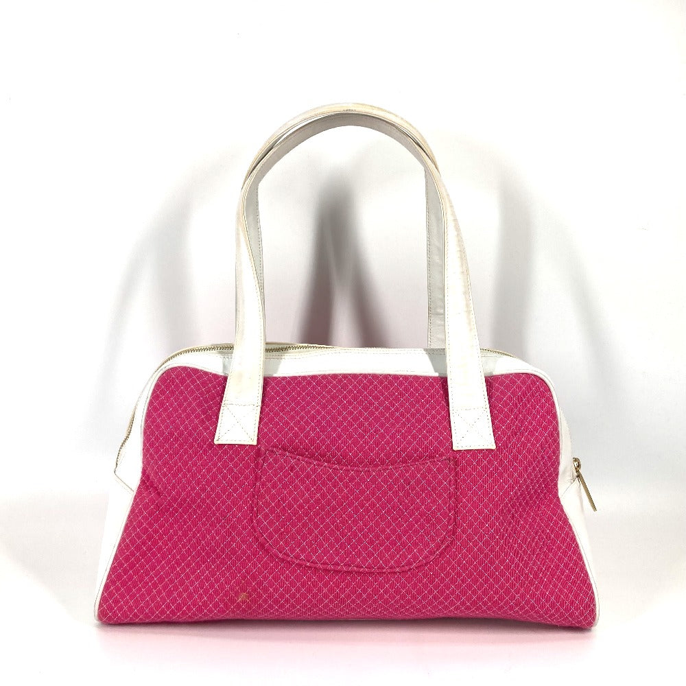 CHANEL Boston Duffel bag Canvas / Leather pink By color CC COCO Mark Women Used