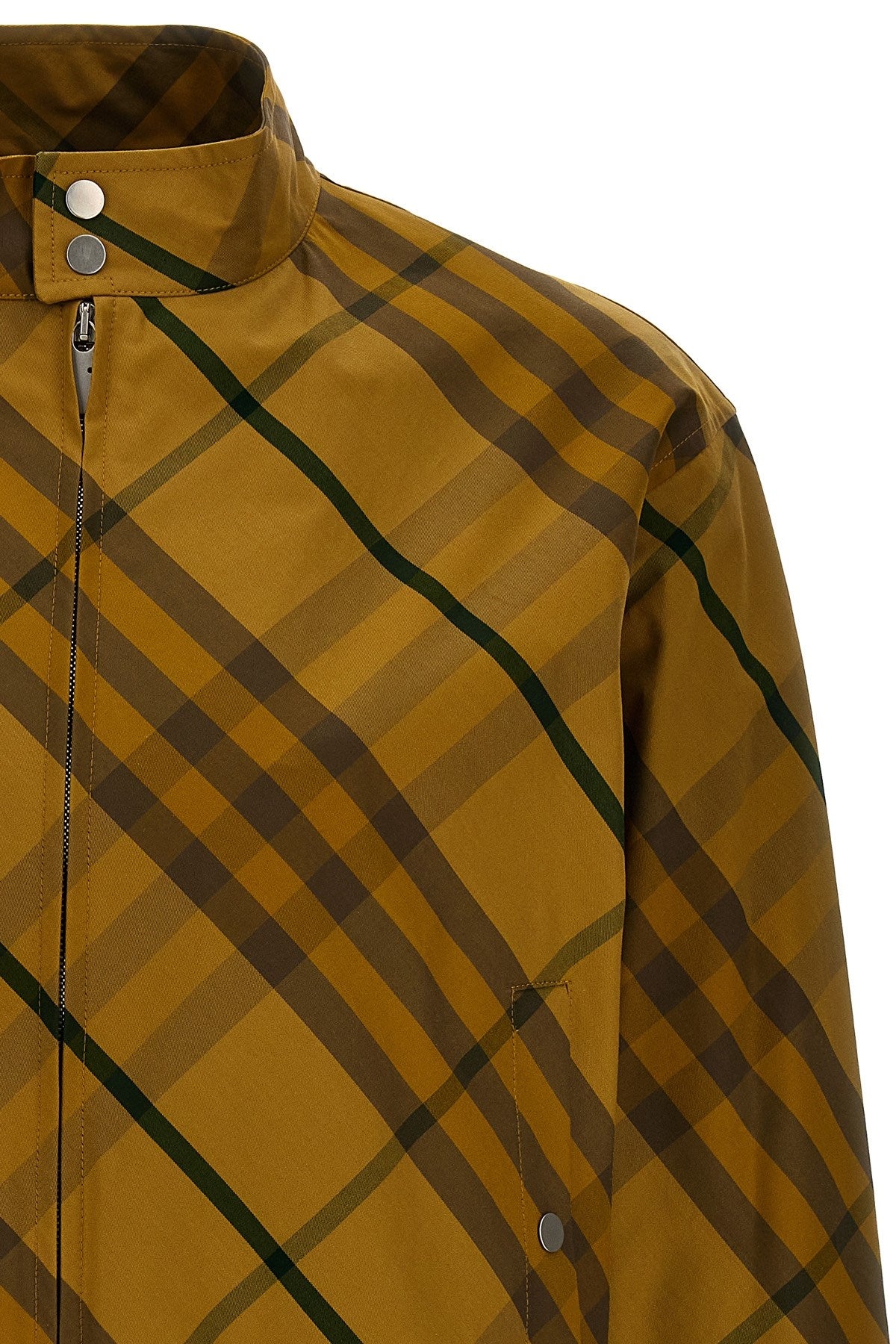 Burberry Men Check Print Jacket