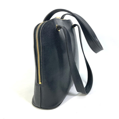 CHANEL Shoulder Bag Caviar skin black Shoulder CC COCO Mark Cocoball