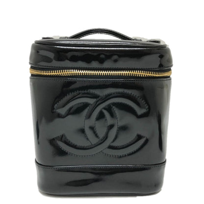 CHANEL Handbag A01998 enamel black CCCOCO Mark Cosmetics Pouch Women Used